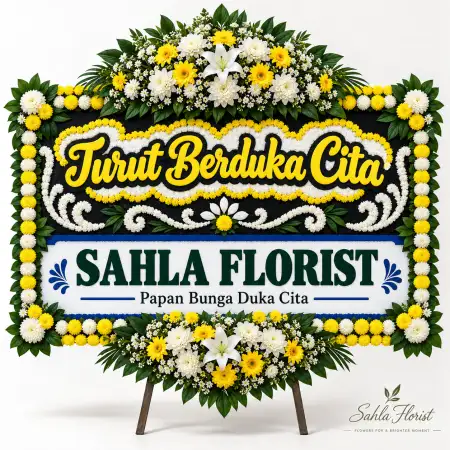 Papan Bunga Duka Tanah Datar